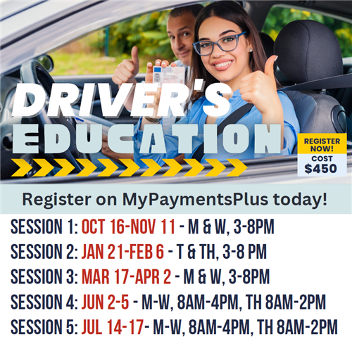 Driver's Education Register on MPP Today!